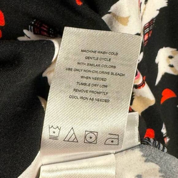 EMILY WEST | Red & Black Revisable Double Sided Holiday A-Line Dress | Kid's 16 - Picture 9 of 11